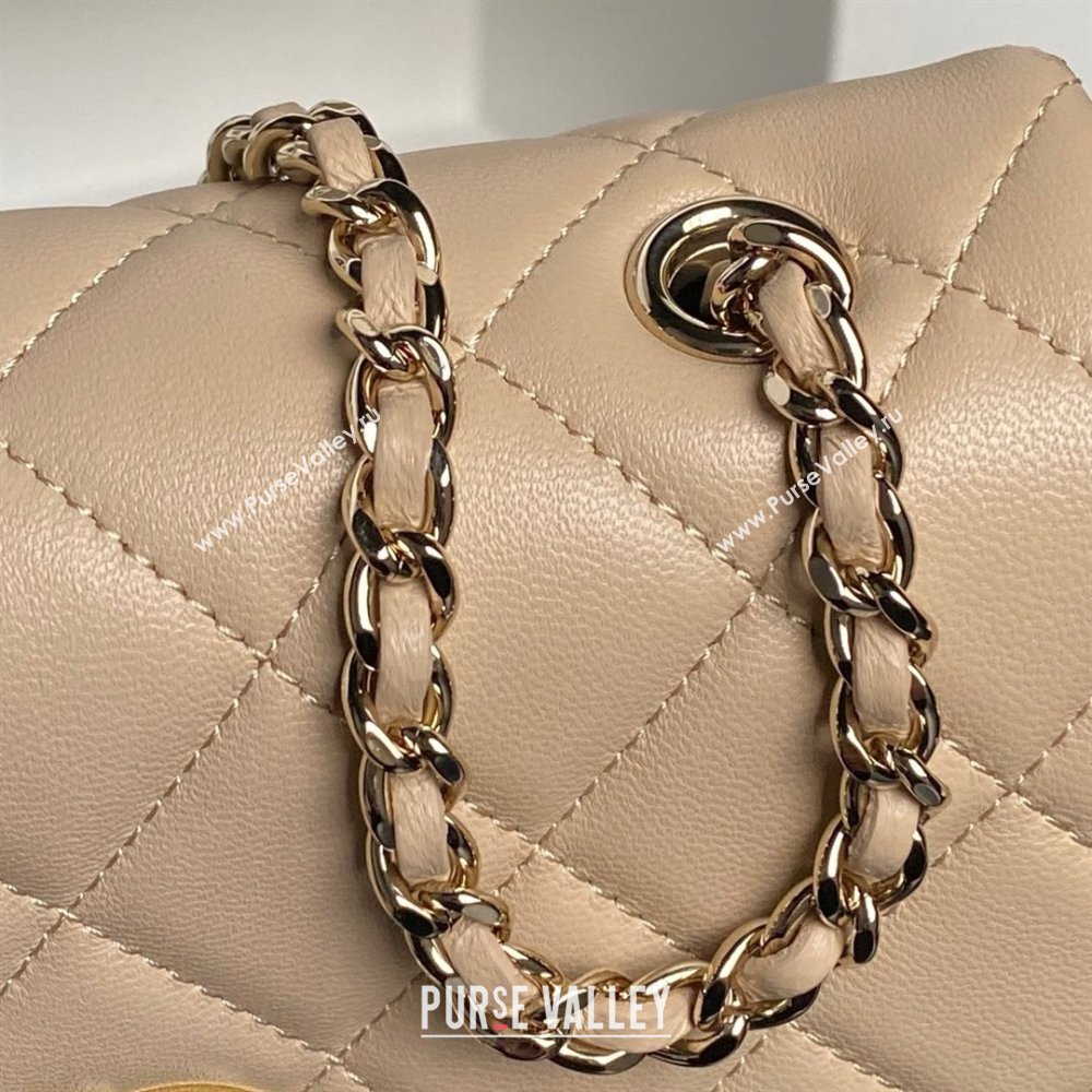 Chanel Lambskin Clutch with Chain AP4592 Beige 2025 (YEZI-25041106)