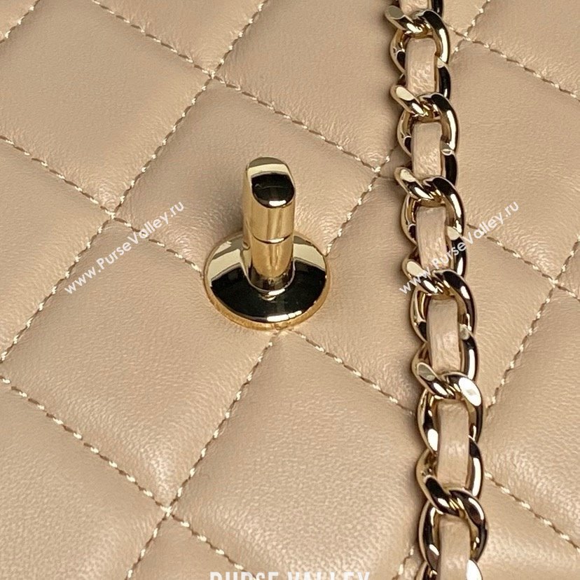 Chanel Lambskin Clutch with Chain AP4592 Beige 2025 (YEZI-25041106)