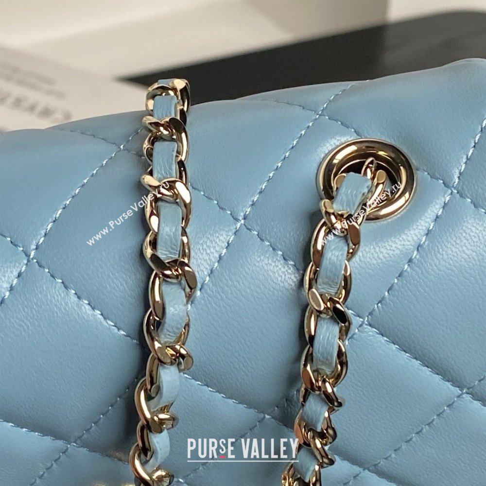 Chanel Lambskin Clutch with Chain AP4592 Blue 2025 (YEZI-25041109)