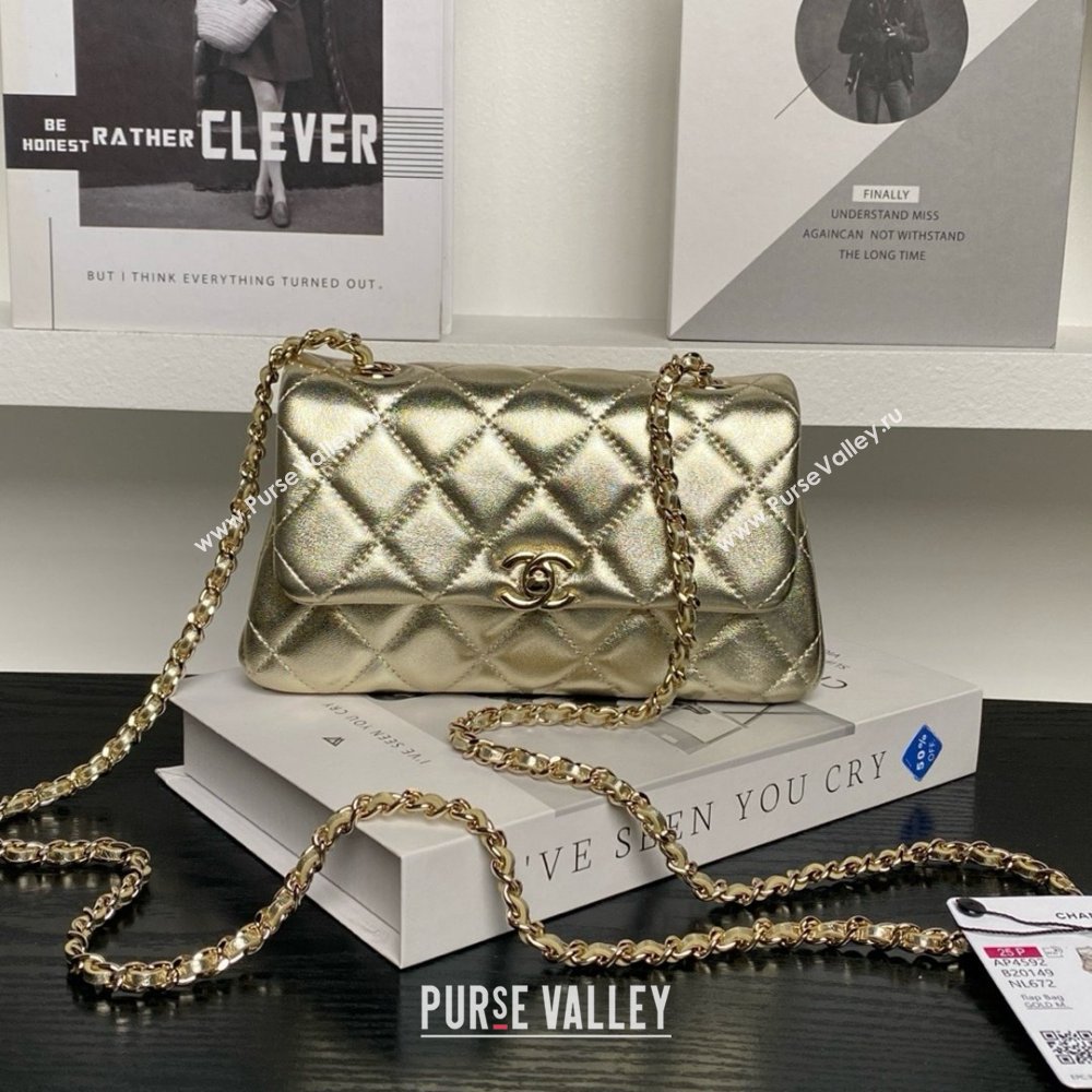 Chanel Lambskin Clutch with Chain AP4592 Gold 2025 (YEZI-25041111)