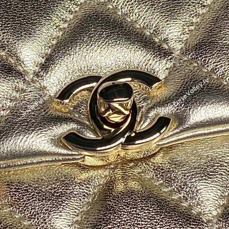 Chanel Lambskin Clutch with Chain AP4592 Gold 2025 (YEZI-25041111)