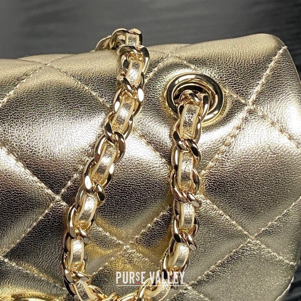 Chanel Lambskin Clutch with Chain AP4592 Gold 2025 (YEZI-25041111)
