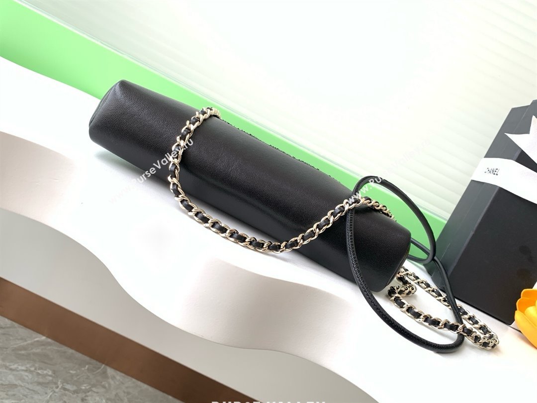 Chanel Sequins Mini 31 Shopping Bag AS4133 Black 2025 (Q-25050718)