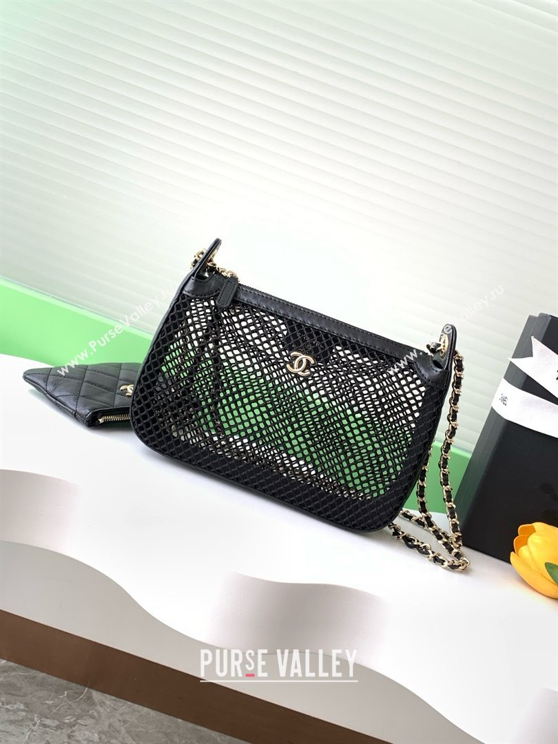 Chanel Mesh Clutch with Chain AP4572 Black 2025 (YEZI-25041112)