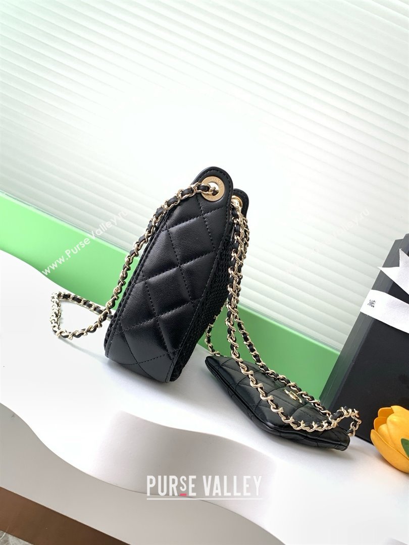 Chanel Mesh Clutch with Chain AP4572 Black 2025 (YEZI-25041112)