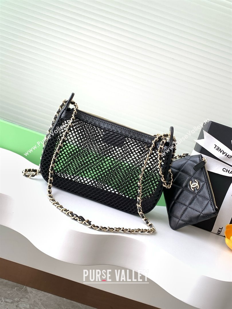 Chanel Mesh Clutch with Chain AP4572 Black 2025 (YEZI-25041112)