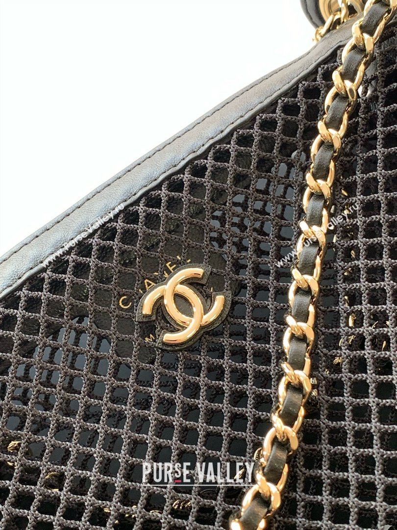 Chanel Mesh Clutch with Chain AP4572 Black 2025 (YEZI-25041112)