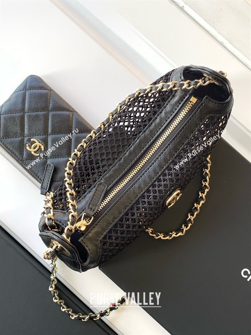 Chanel Mesh Clutch with Chain AP4572 Black 2025 (YEZI-25041112)