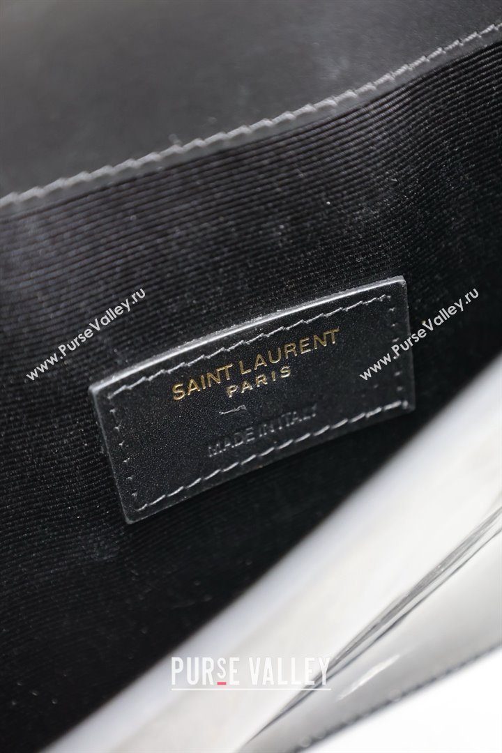 Saint Laurent Uptown Pouch in Patent Leather 565739 Black 2025 (MHUI-25041409)