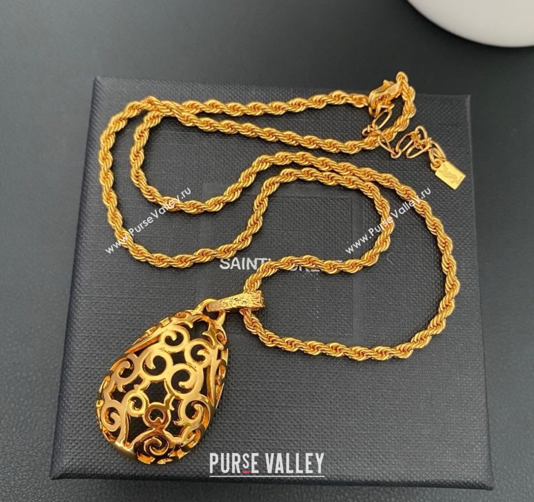 Saint Laurent Necklace S042109 Gold 2025 (YF-25042109)