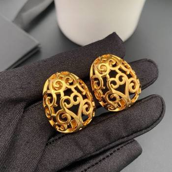 Saint Laurent Clip-on Earrings S042110 Gold 2025 (YF-25042110)