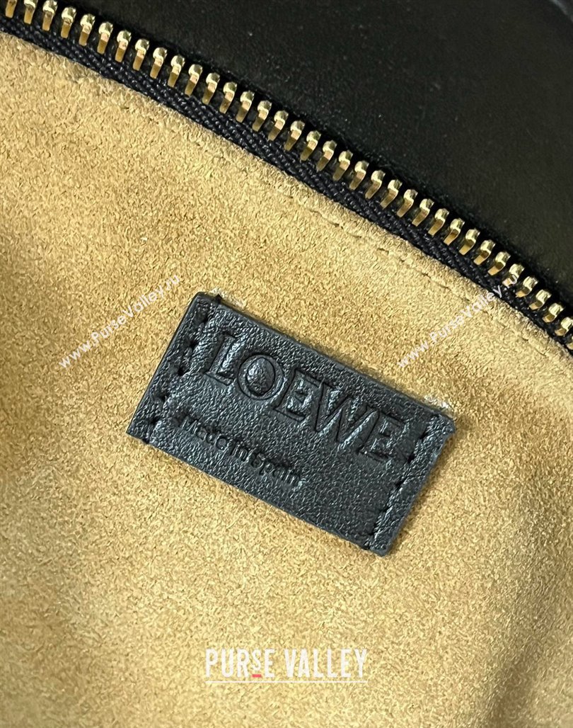 Loewe Small Puzzle Bag in Calfskin 9064 Black 2025 Top (KK-25042402)