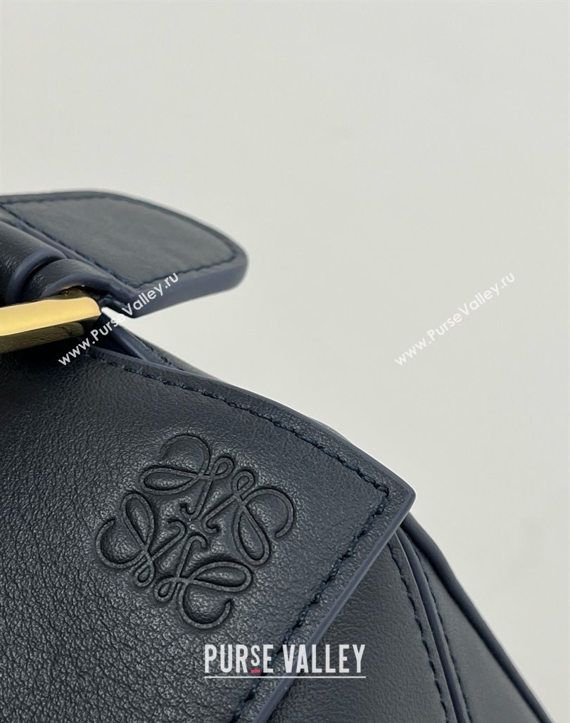 Loewe Small Puzzle Bag in Calfskin 9064 Navy Blue 2025 Top (KK-25042403)