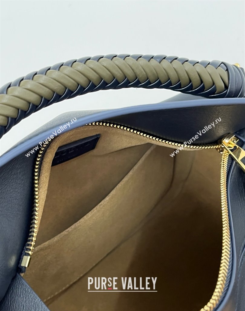 Loewe Small Puzzle Bag in Calfskin 9064 Navy Blue 2025 Top (KK-25042403)