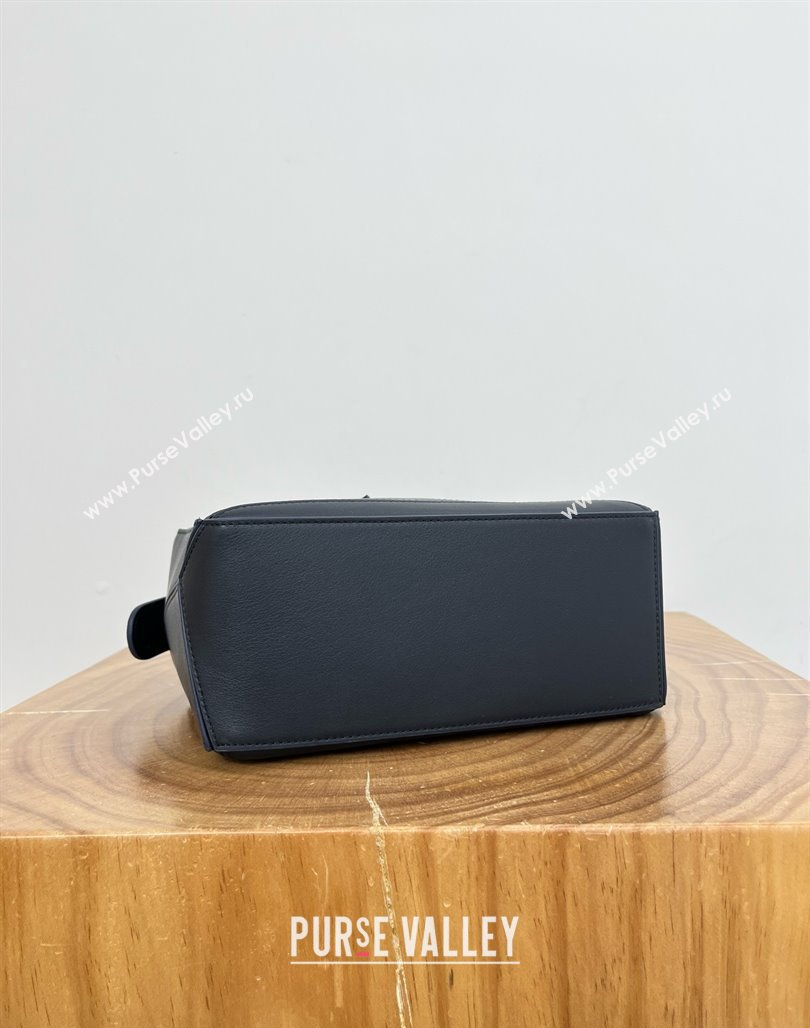 Loewe Small Puzzle Bag in Calfskin 9064 Navy Blue 2025 Top (KK-25042403)