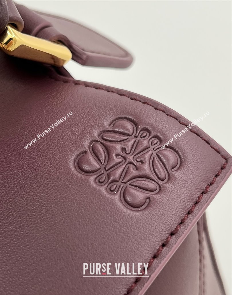 Loewe Small Puzzle Bag in Calfskin 9064 Burgundy 2025 Top (KK-25042404)