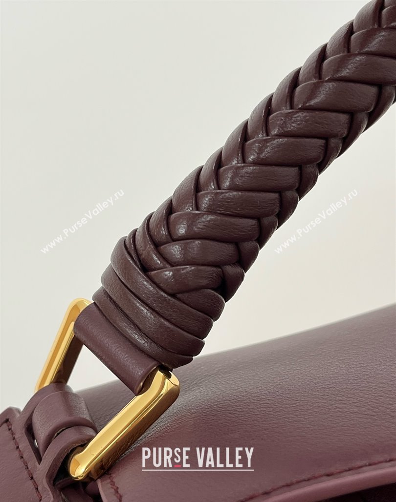 Loewe Small Puzzle Bag in Calfskin 9064 Burgundy 2025 Top (KK-25042404)