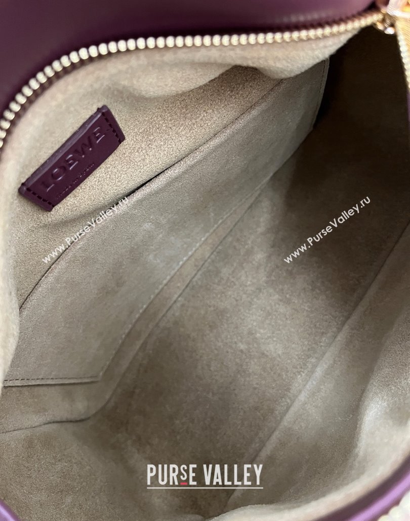 Loewe Small Puzzle Bag in Calfskin 9064 Burgundy 2025 Top (KK-25042404)