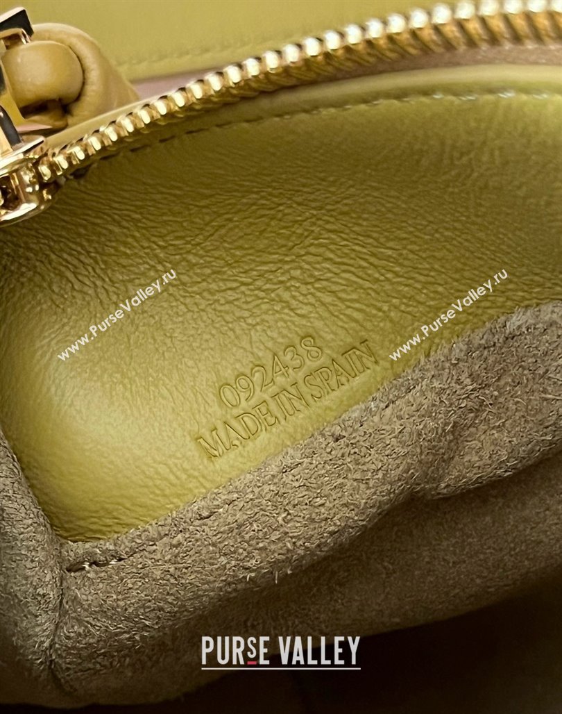 Loewe Small Puzzle Bag in Calfskin 9064 Sahara Yellow 2025 Top (KK-25042405)