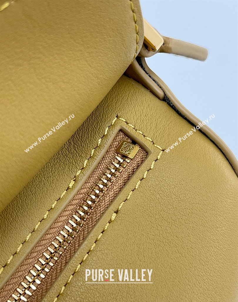Loewe Mini Puzzle Bag in Calfskin 9310 Sahara Yellow 2025 Top (KK-25042406)