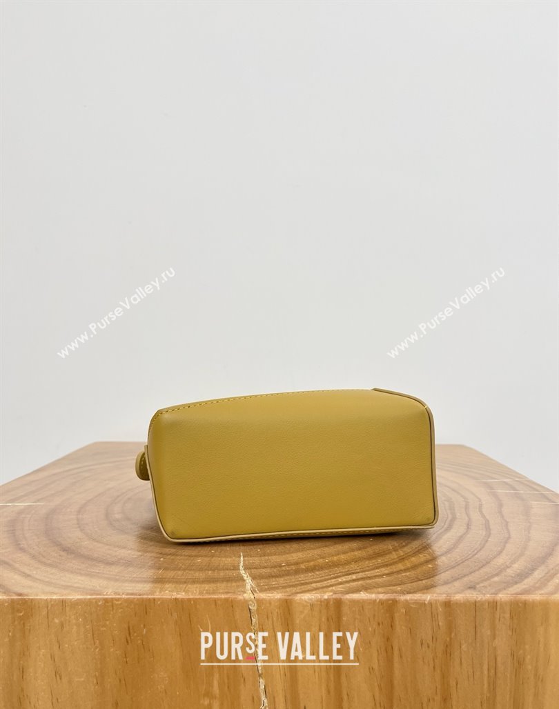 Loewe Mini Puzzle Bag in Calfskin 9310 Sahara Yellow 2025 Top (KK-25042406)