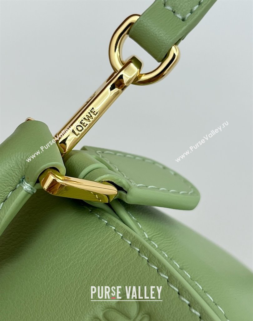 Loewe Mini Puzzle Bag in Classic Calfskin 9310 Light Pear Green 2025 Top (KK-25042407)