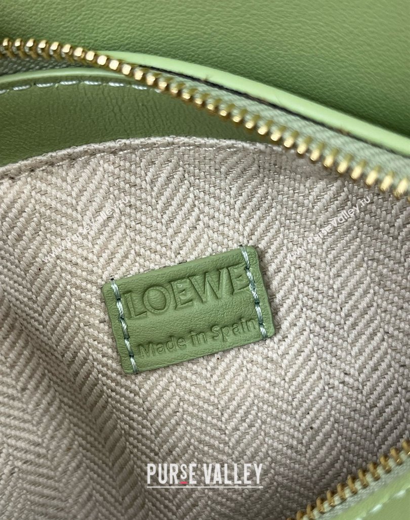 Loewe Mini Puzzle Bag in Classic Calfskin 9310 Light Pear Green 2025 Top (KK-25042407)