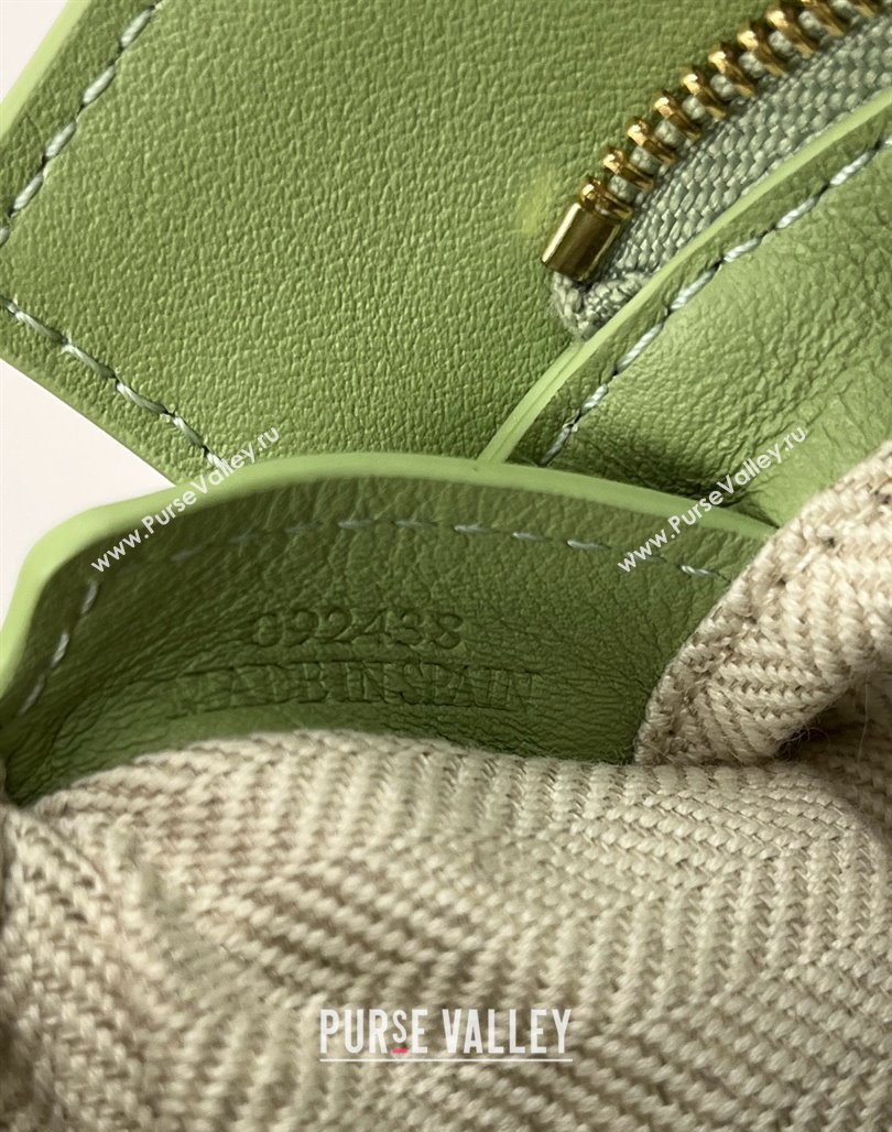 Loewe Mini Puzzle Bag in Classic Calfskin 9310 Light Pear Green 2025 Top (KK-25042407)