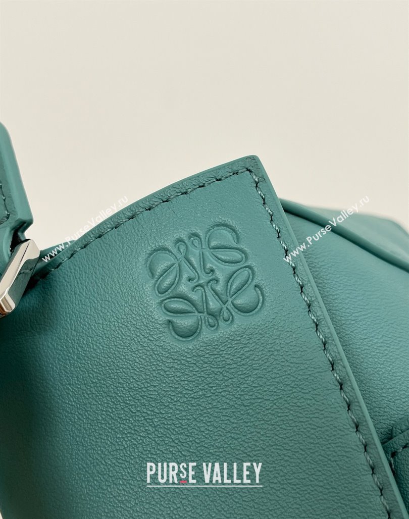 Loewe Mini Puzzle Bag in Classic Calfskin 9310 Water Blue 2025 Top (KK-25042408)