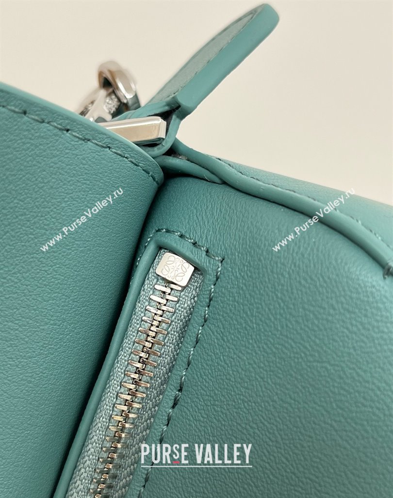 Loewe Mini Puzzle Bag in Classic Calfskin 9310 Water Blue 2025 Top (KK-25042408)