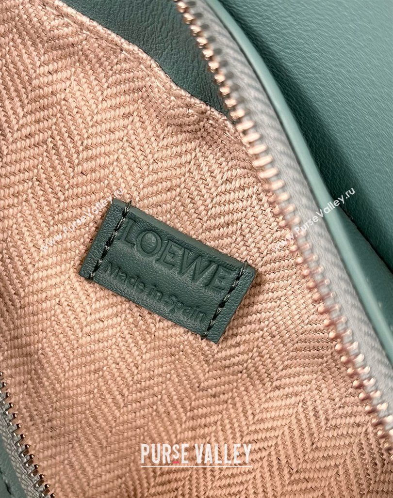 Loewe Mini Puzzle Bag in Classic Calfskin 9310 Water Blue 2025 Top (KK-25042408)