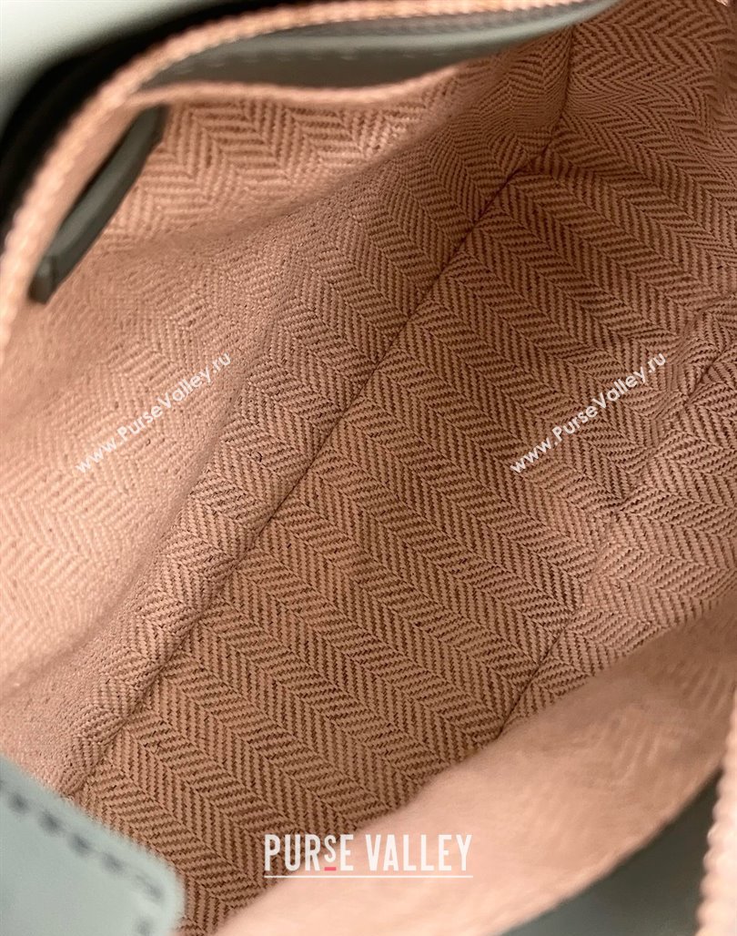 Loewe Mini Puzzle Bag in Classic Calfskin 9310 Water Blue 2025 Top (KK-25042408)