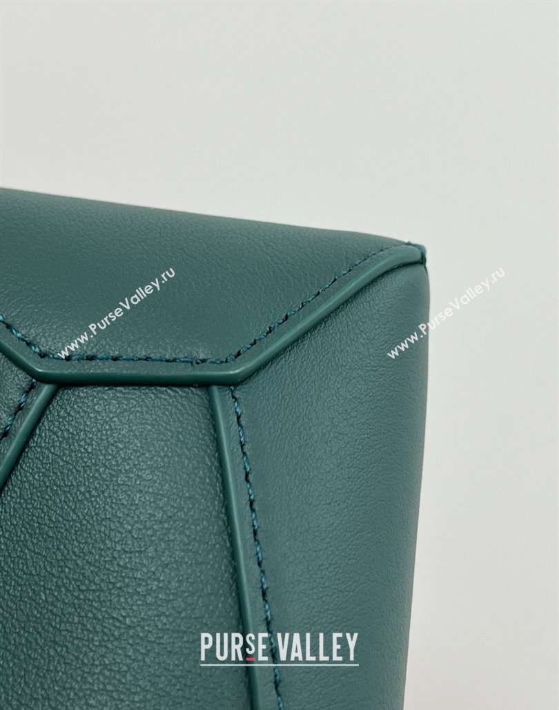 Loewe Mini Puzzle Bag in Classic Calfskin 9310 Vetiver Green 2025 Top (KK-25042410)
