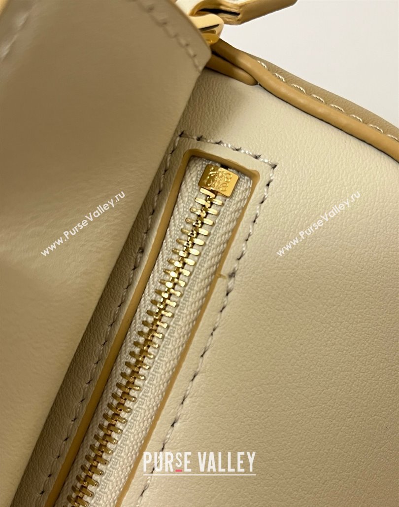 Loewe Mini Puzzle Bag in Classic Calfskin 9310 Beige/Light Brown 2025 Top (KK-25042411)