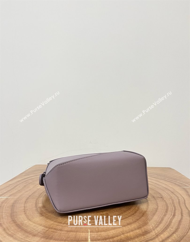 Loewe Mini Puzzle Bag in Classic Calfskin 9310 Taro Purple 2025 Top (KK-25042412)