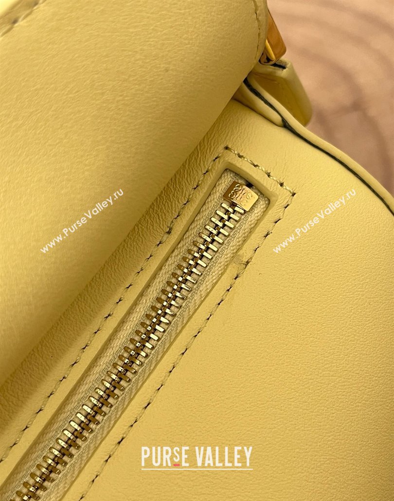 Loewe Mini Puzzle Bag in Classic Calfskin 9310 Yellow 2025 Top (KK-25042413)