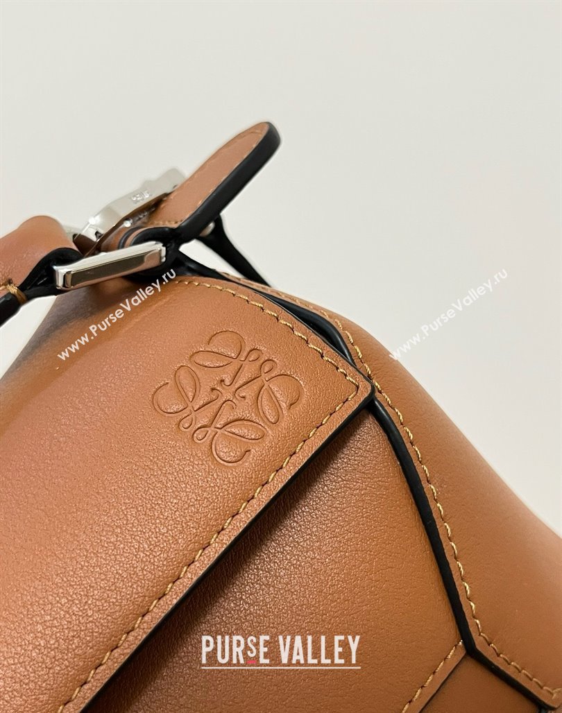 Loewe Mini Puzzle Bag in Classic Calfskin 9310 Caramel 2025 Top (KK-25042414)