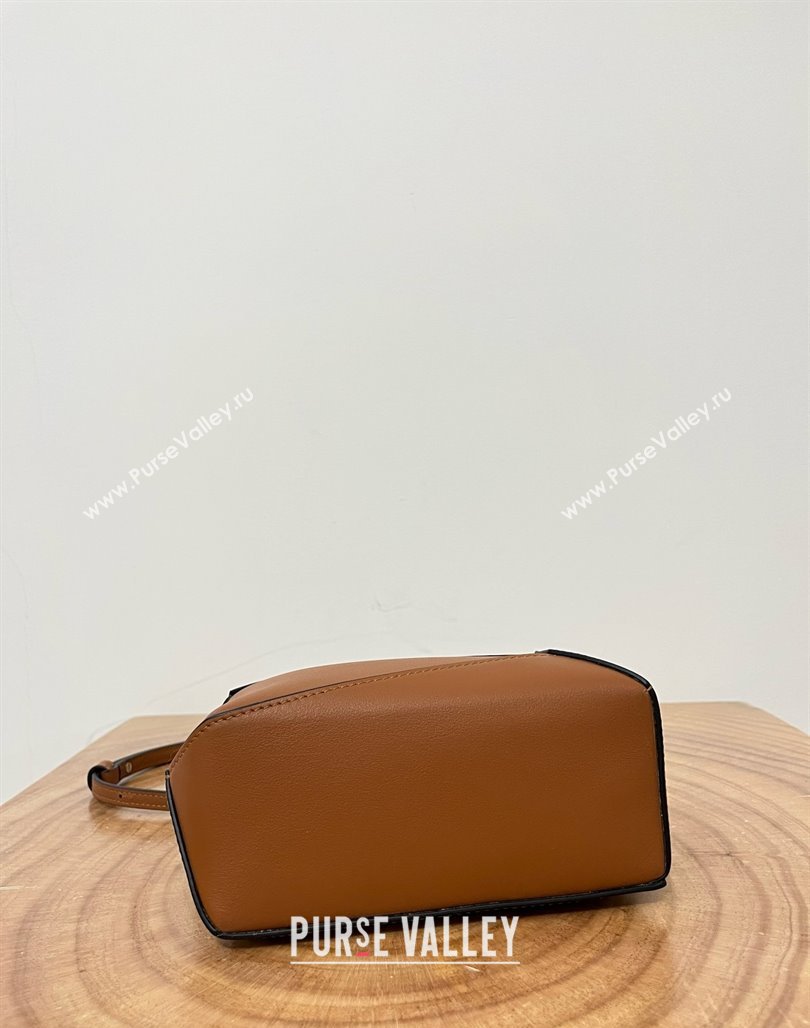 Loewe Mini Puzzle Bag in Classic Calfskin 9310 Caramel 2025 Top (KK-25042414)