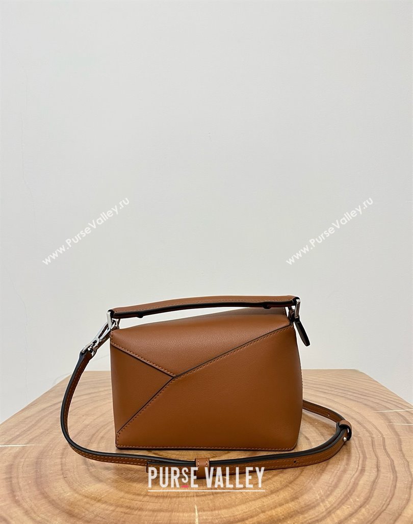 Loewe Mini Puzzle Bag in Classic Calfskin 9310 Caramel 2025 Top (KK-25042414)