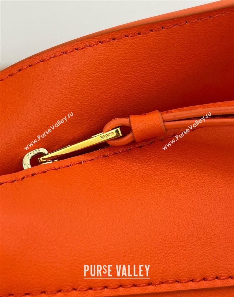 Loewe Mini Puzzle Bag in Classic Calfskin 9310 Orange 2025 Top (KK-25042415)