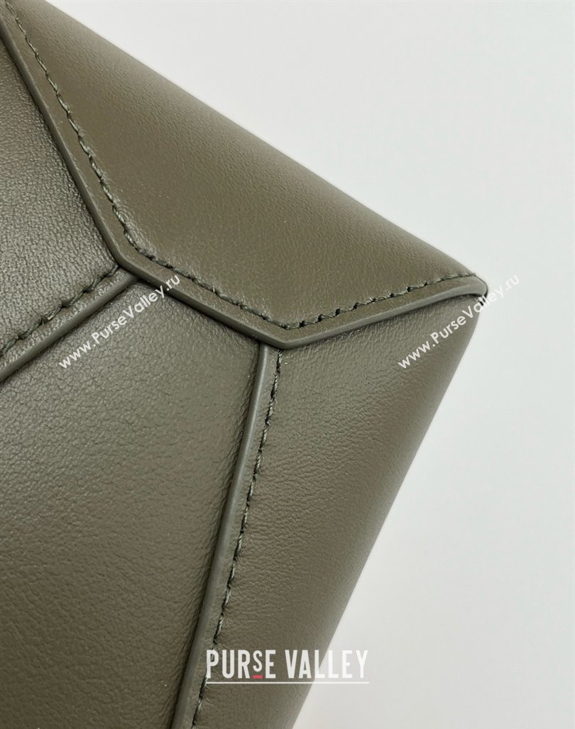 Loewe Mini Puzzle Bag in Classic Calfskin 9310 Khaki Green 2025 Top (KK-25042416)