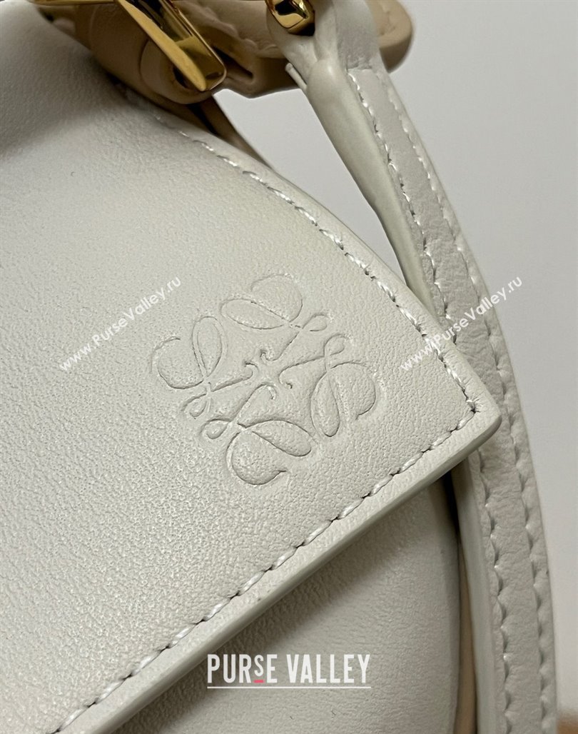 Loewe Mini Puzzle Bag in Classic Calfskin 9310 Beige/White 2025 Top (KK-25042420)