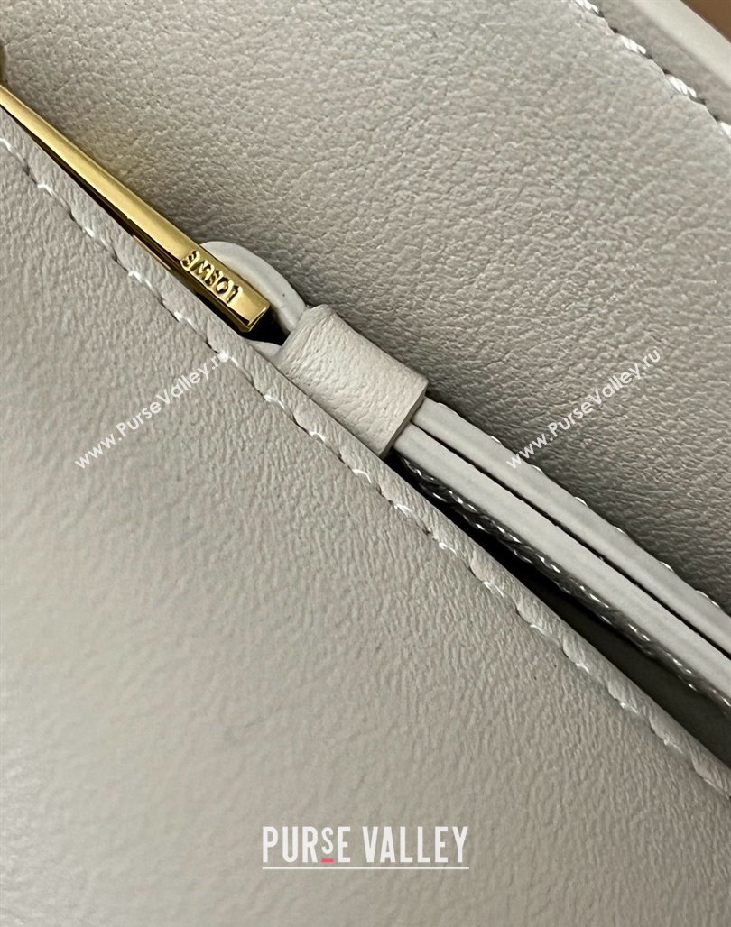 Loewe Mini Puzzle Bag in Classic Calfskin 9310 Beige/White 2025 Top (KK-25042420)