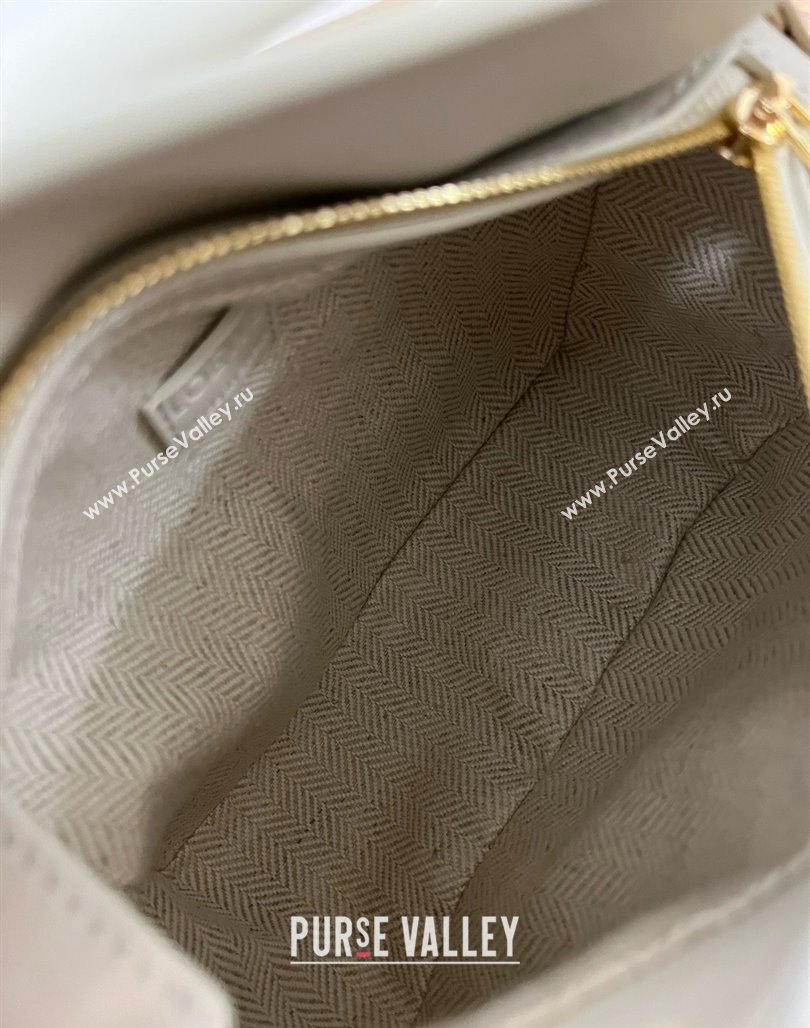 Loewe Mini Puzzle Bag in Classic Calfskin 9310 Beige/White 2025 Top (KK-25042420)