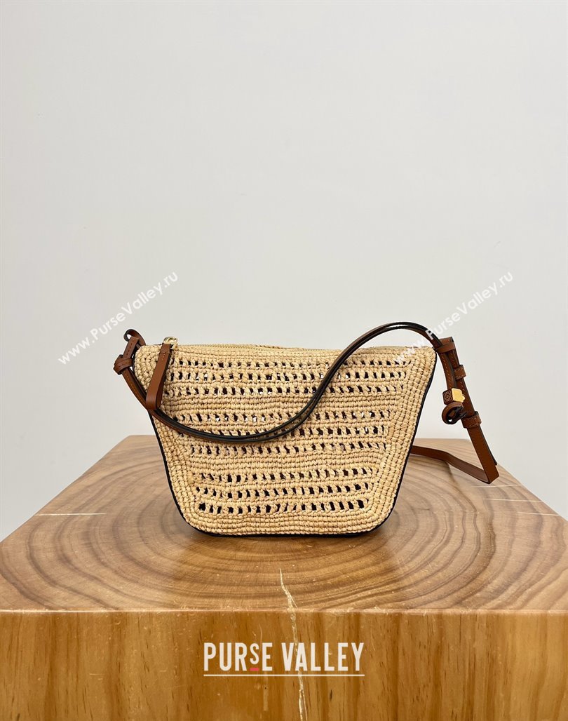 Loewe Raffia Hammock Hobo Bag 8023 Brown 2025 Top (KK-25042401)