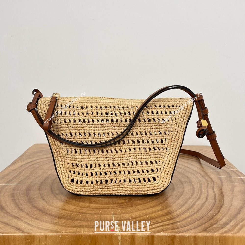 Loewe Raffia Hammock Hobo Bag 8023 Brown 2025 Top (KK-25042401)