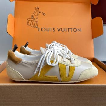 Louis Vuitton LV Sneakerina in Suede and Lambskin Beige 2025 (BLD-25042803)