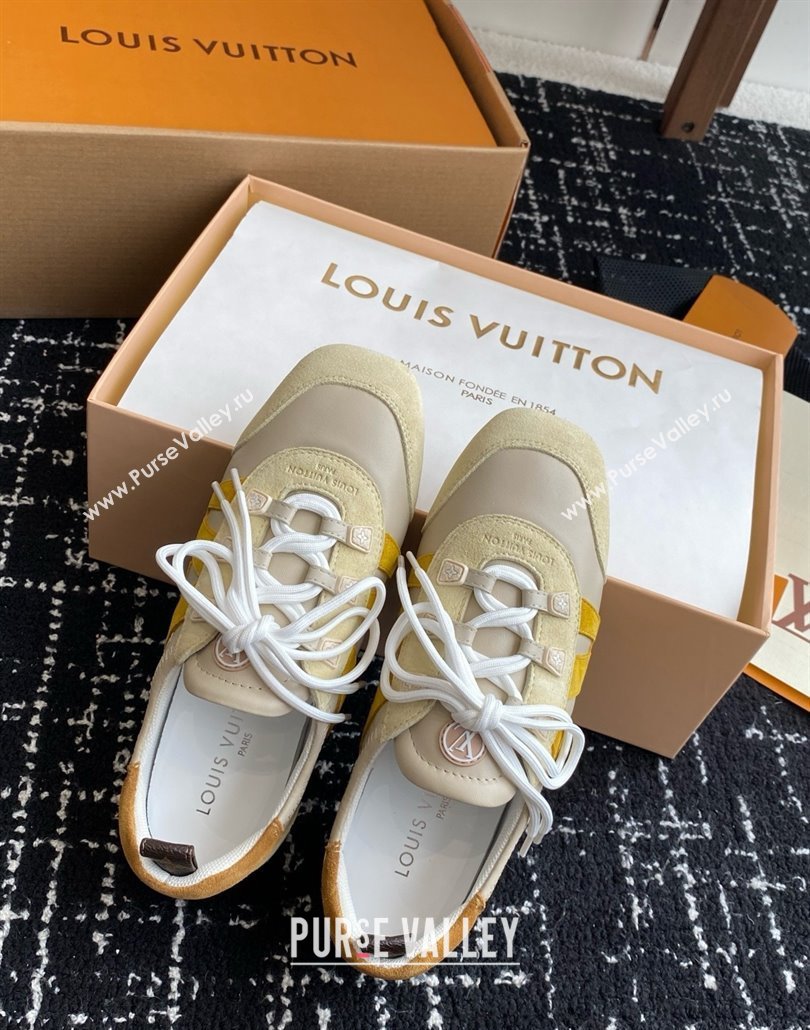 Louis Vuitton LV Sneakerina in Suede and Lambskin Beige 2025 (BLD-25042803)
