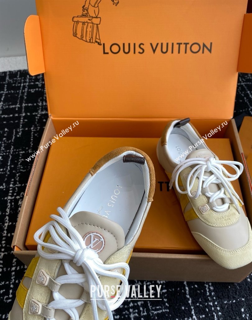 Louis Vuitton LV Sneakerina in Suede and Lambskin Beige 2025 (BLD-25042803)