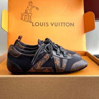 Louis Vuitton LV Sneakerina in Suede and Lambskin Monogram/Black 2025 (BLD-25042804)